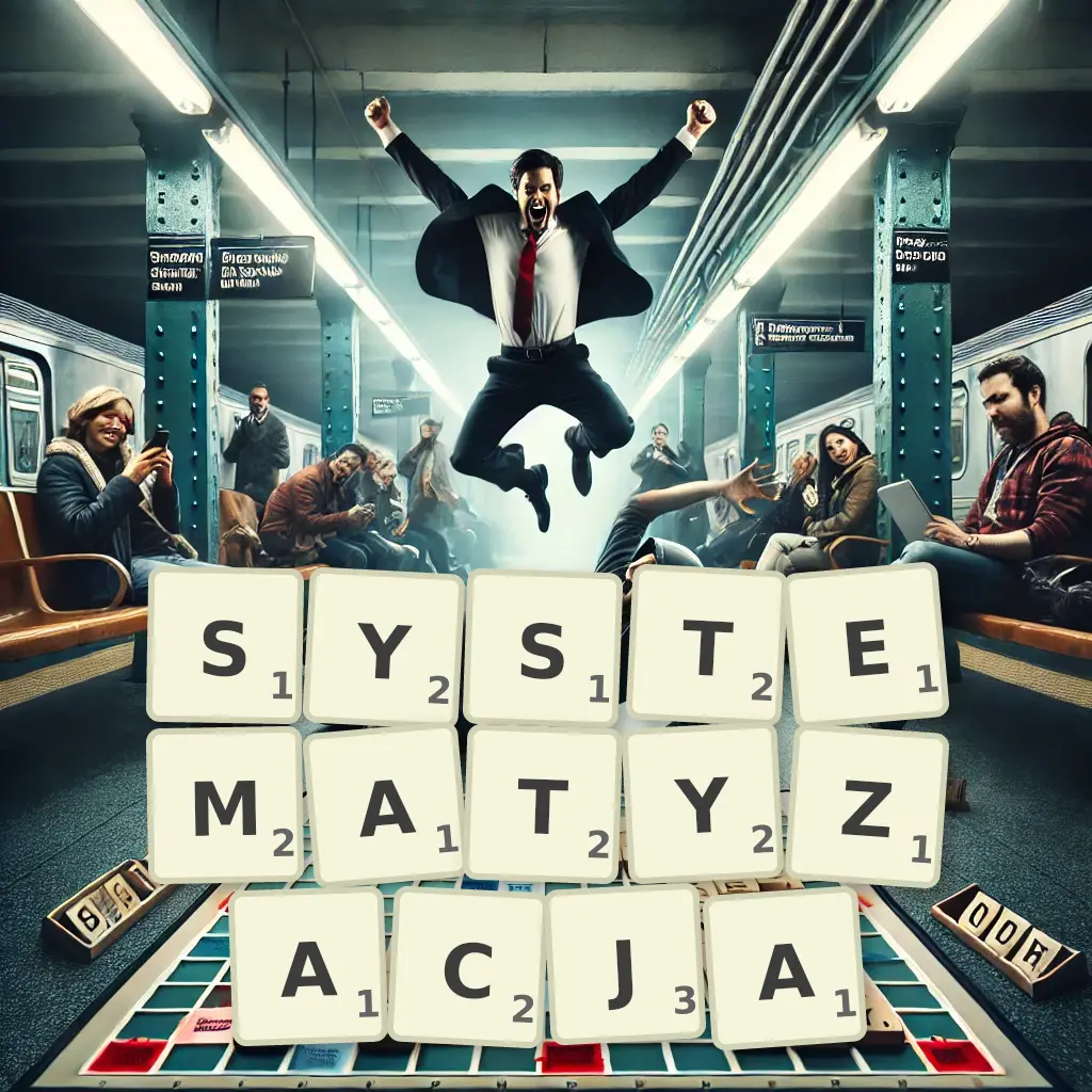 Słowa z liter SYSTEMATYZACJĄ