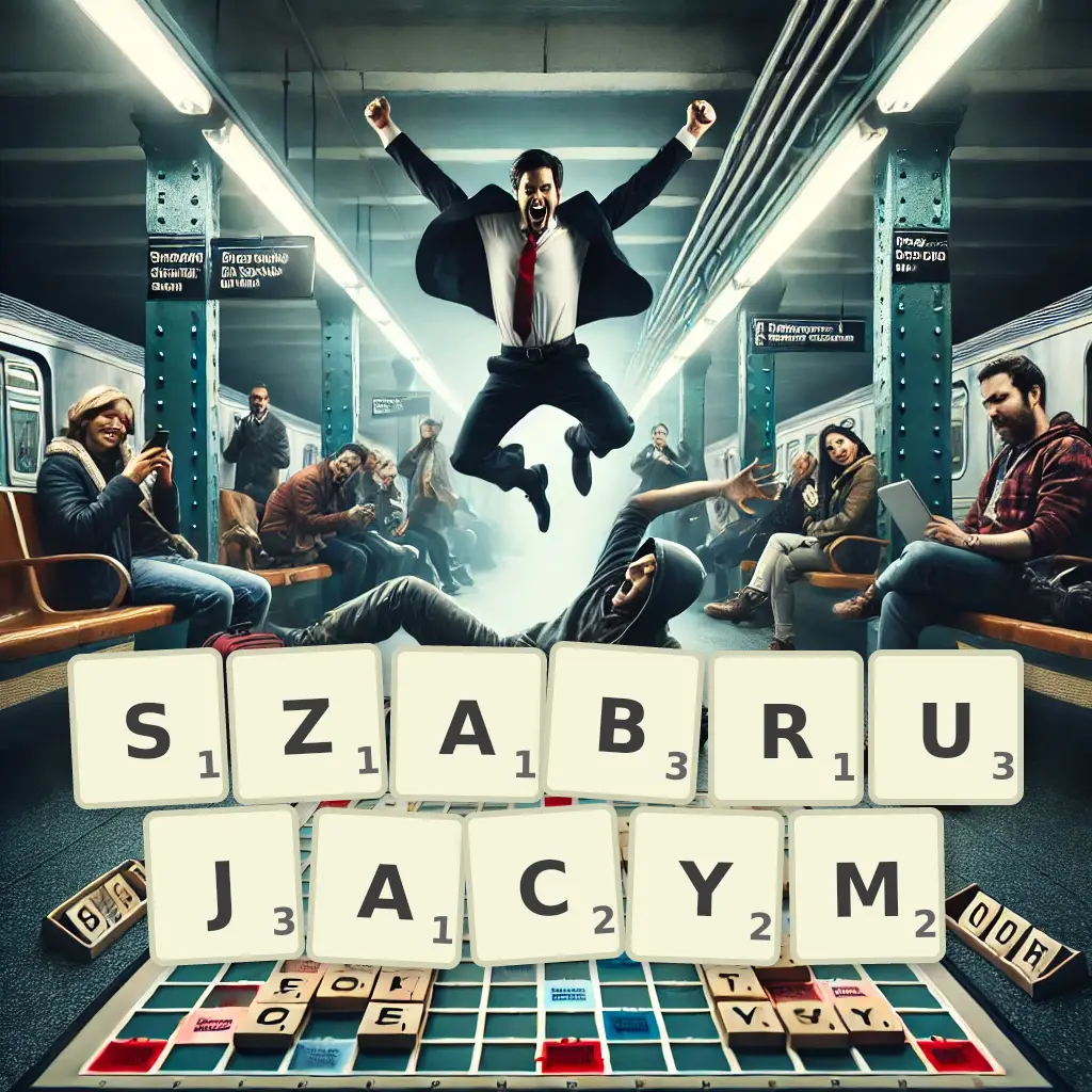 Słowa z liter SZABRUJĄCYM