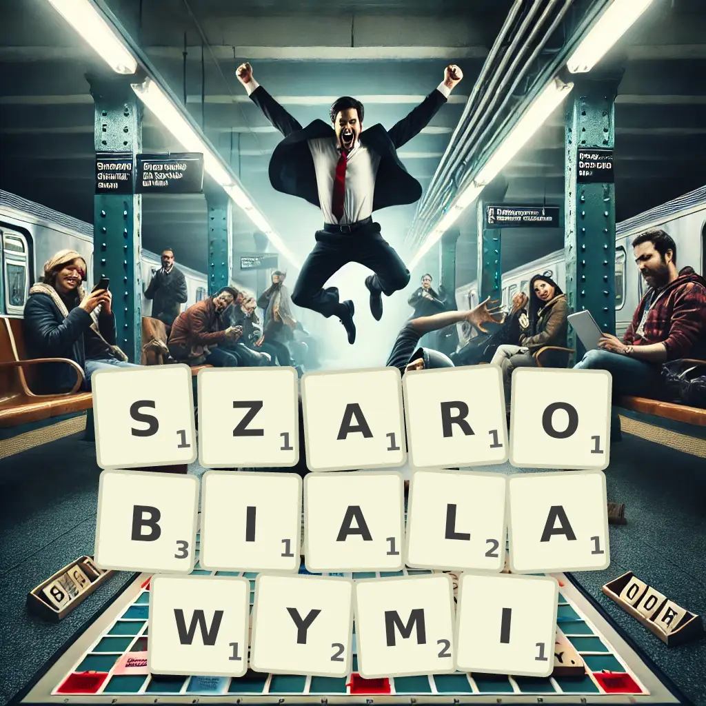 Słowa z liter SZAROBIAŁAWYMI