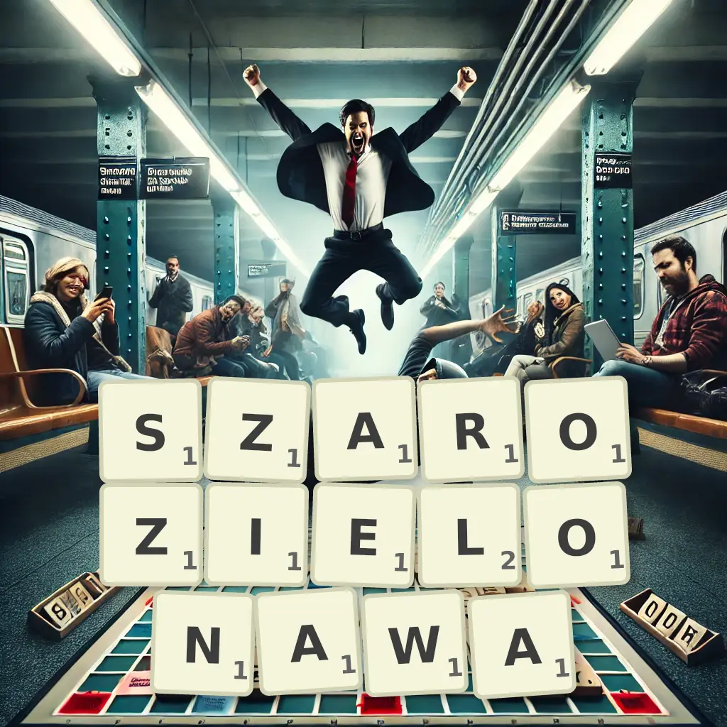 Słowa z liter SZAROZIELONAWĄ