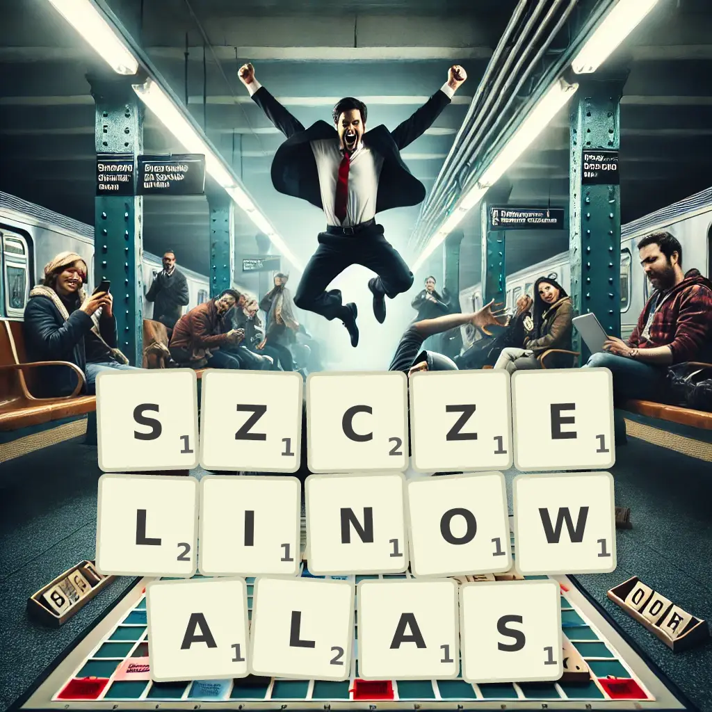 Słowa z liter SZCZELINOWAŁAŚ