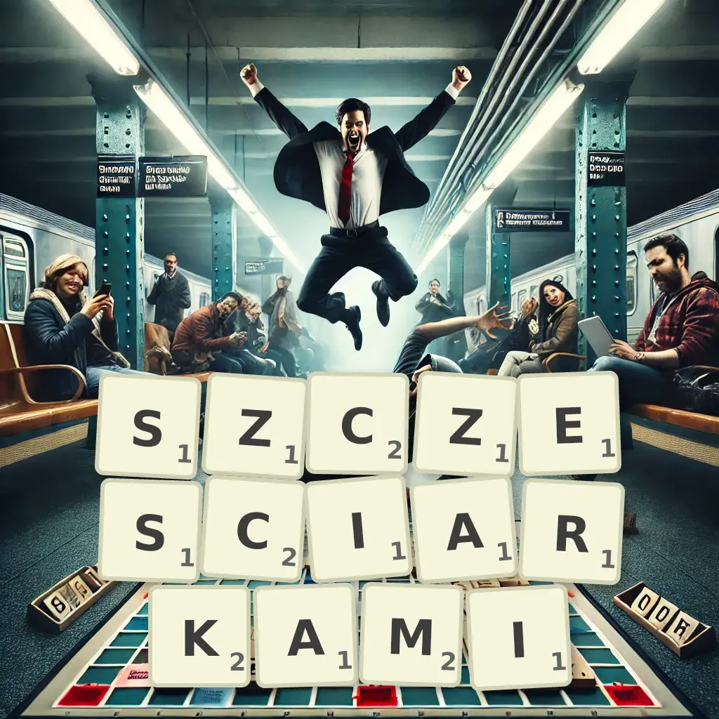 Słowa z liter SZCZĘŚCIARKAMI