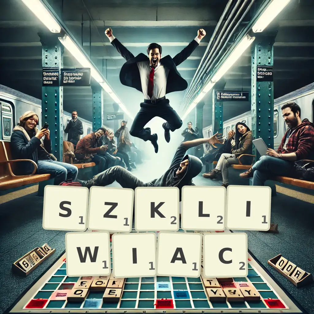 Słowa z liter SZKLIWIĄC