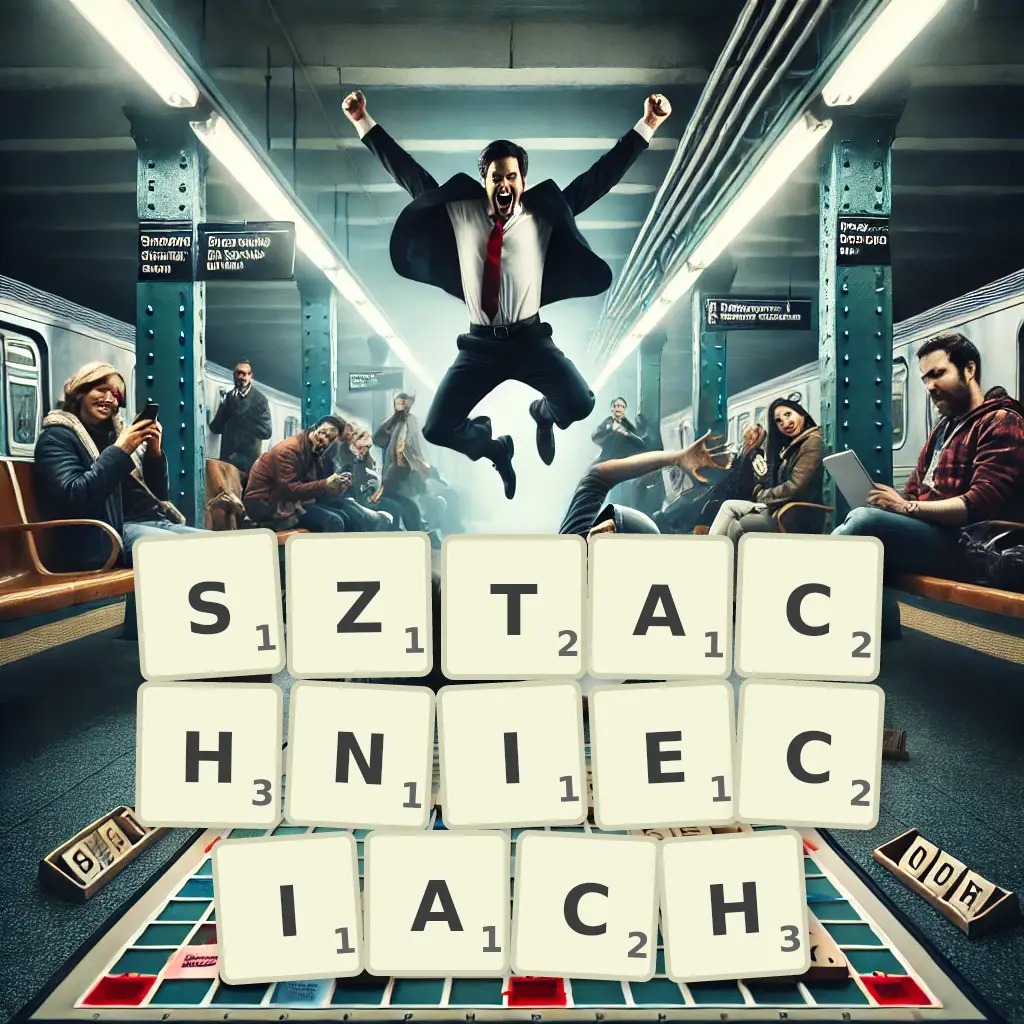 Słowa z liter SZTACHNIĘCIACH
