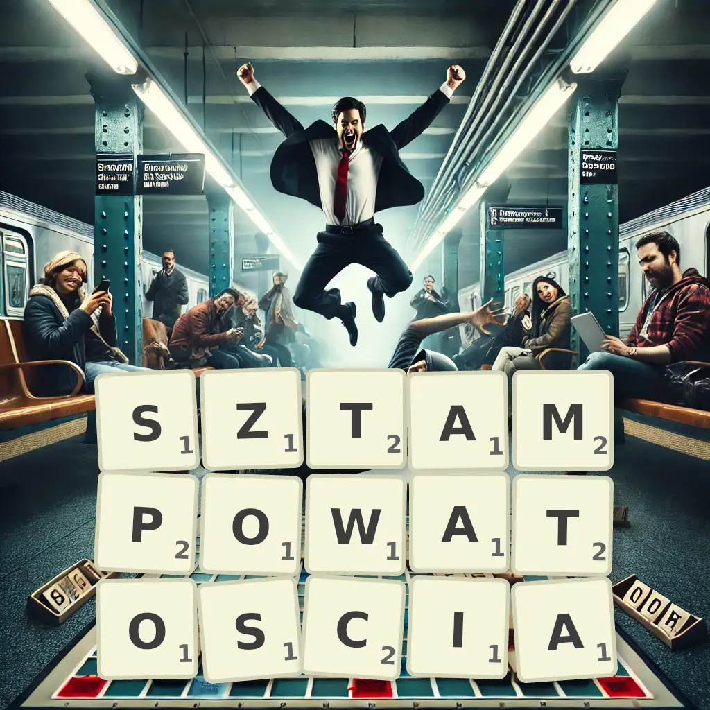 Słowa z liter SZTAMPOWATOŚCIĄ