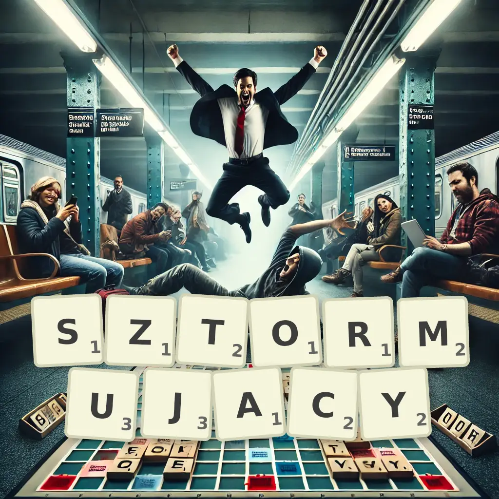 Słowa z liter SZTORMUJĄCY