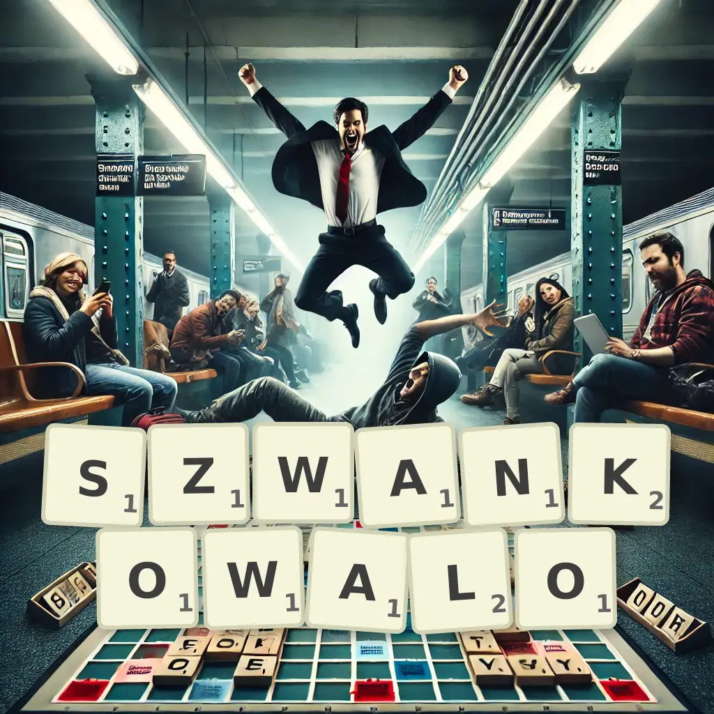 Słowa z liter SZWANKOWAŁO