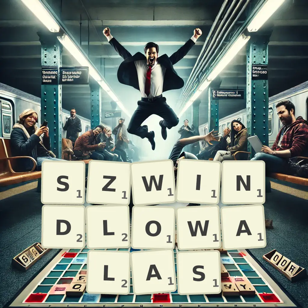 Słowa z liter SZWINDLOWAŁAŚ