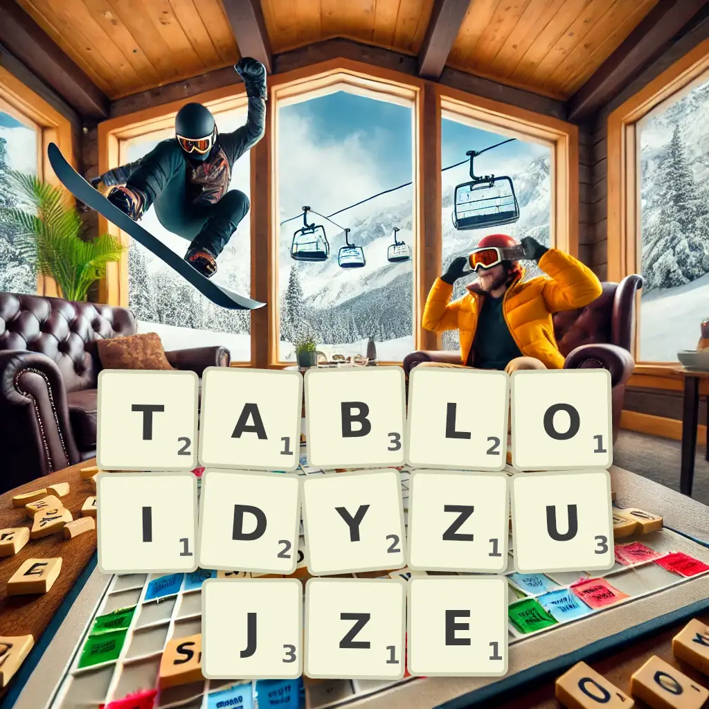 Słowa z liter TABLOIDYZUJŻE