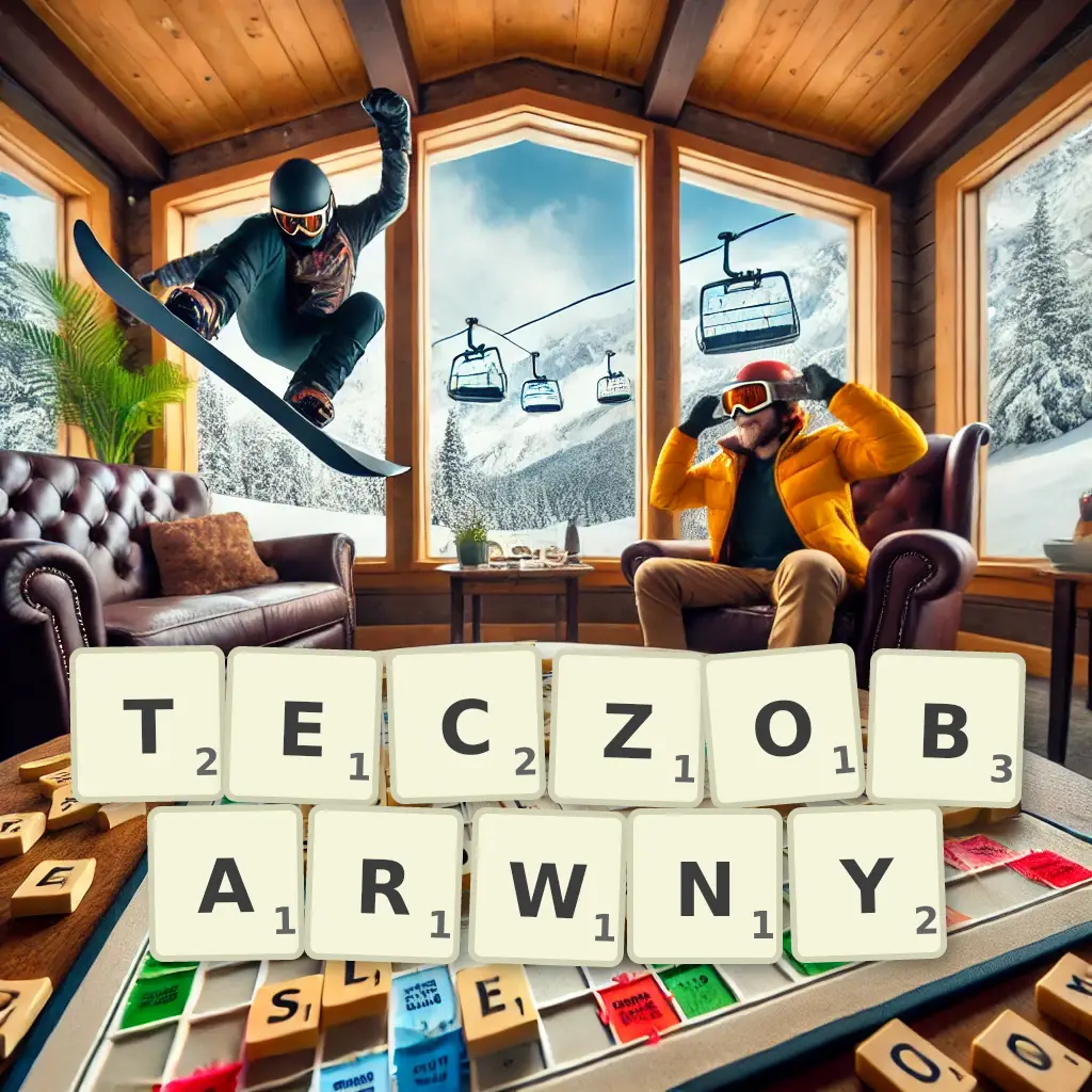 Słowa z liter TĘCZOBARWNY