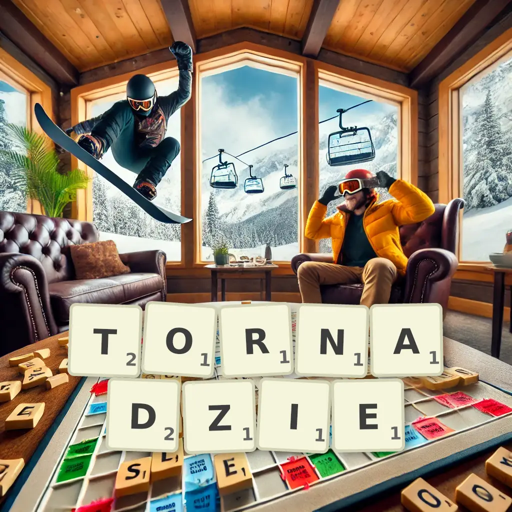 Słowa z liter TORNADZIE
