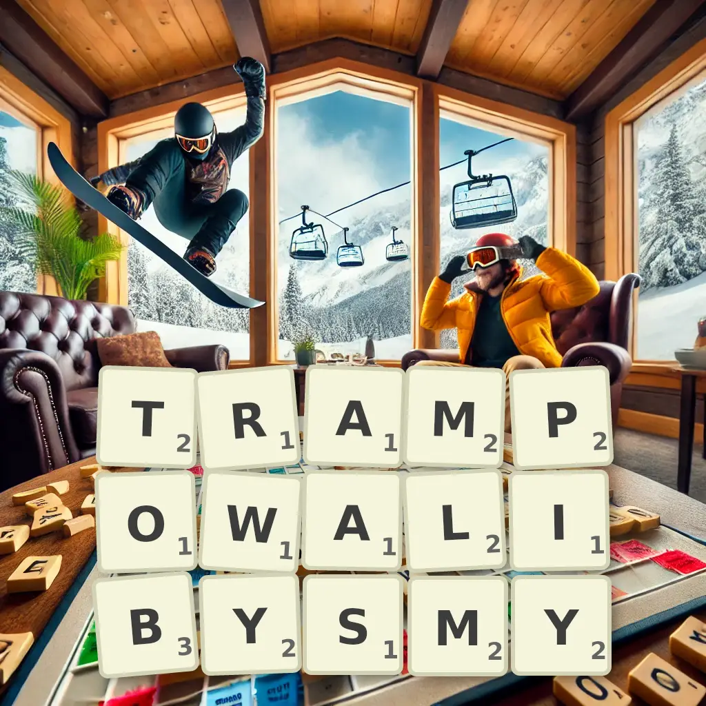 Słowa z liter TRAMPOWALIBYŚMY