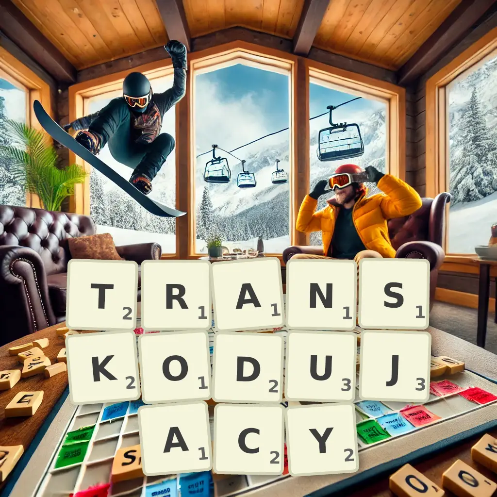 Słowa z liter TRANSKODUJĄCY
