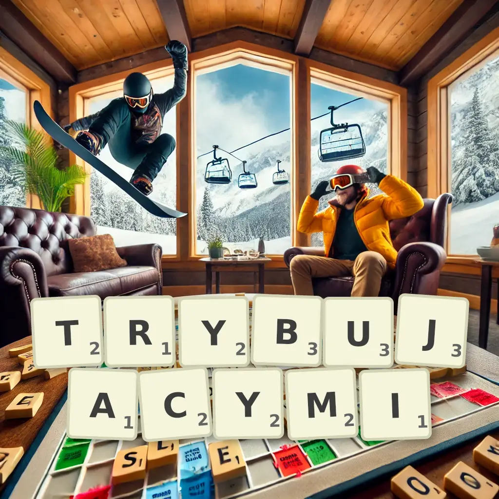 Słowa z liter TRYBUJĄCYMI