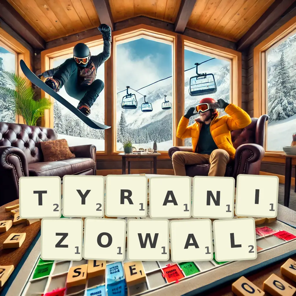 Słowa z liter TYRANIZOWAŁ
