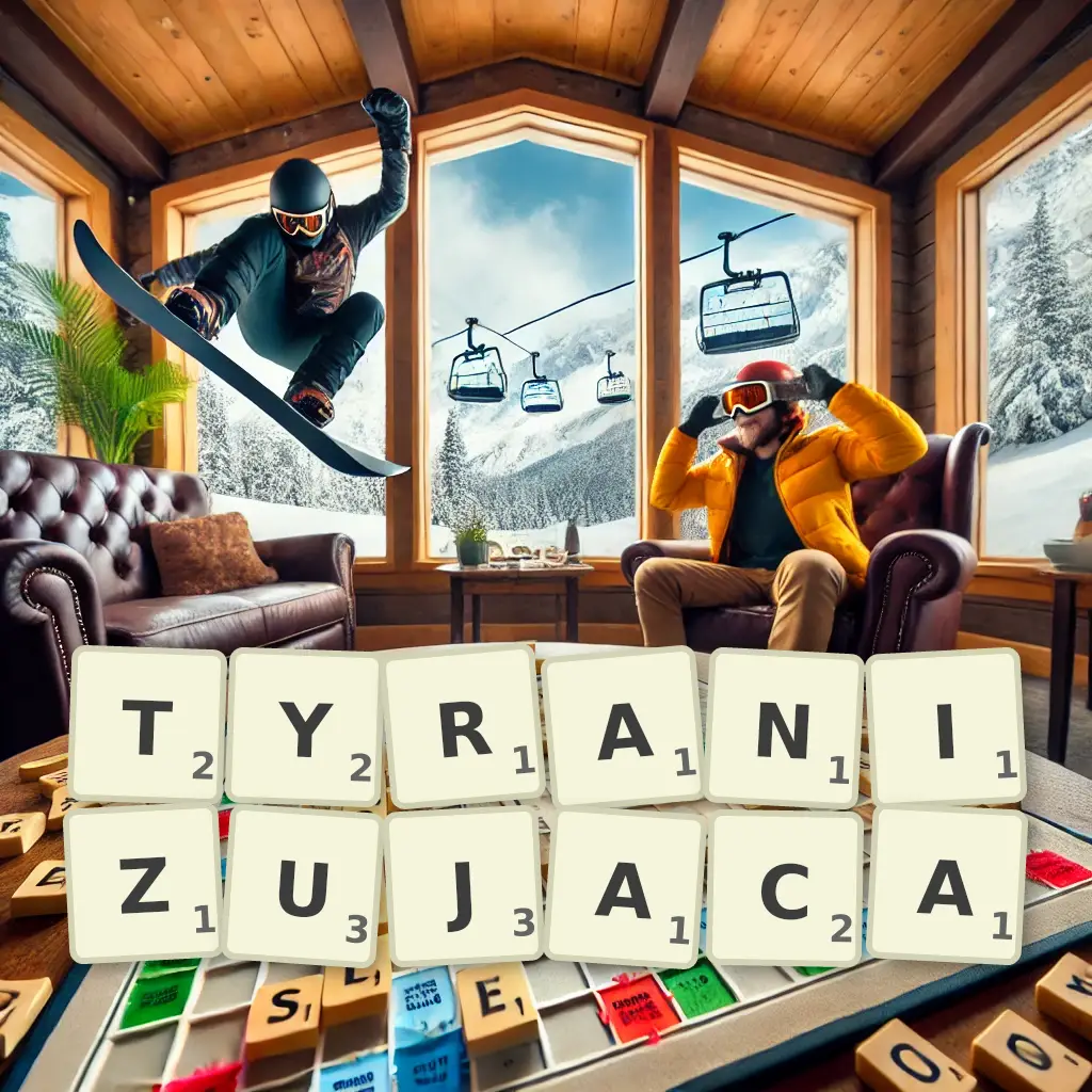 Słowa z liter TYRANIZUJĄCĄ