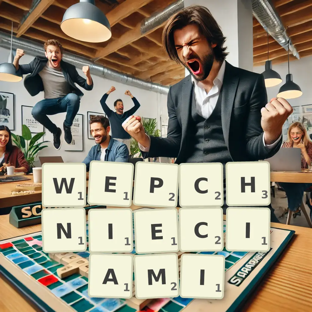 Słowa z liter WEPCHNIĘCIAMI