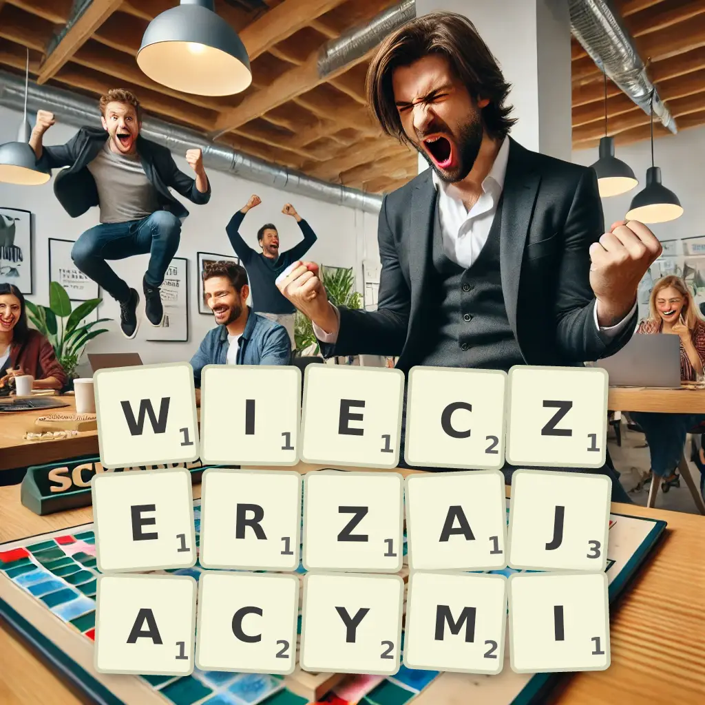 Słowa z liter WIECZERZAJĄCYMI