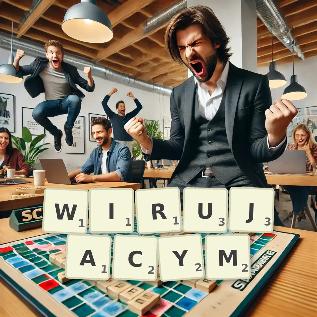 Słowa z liter WIRUJĄCYM