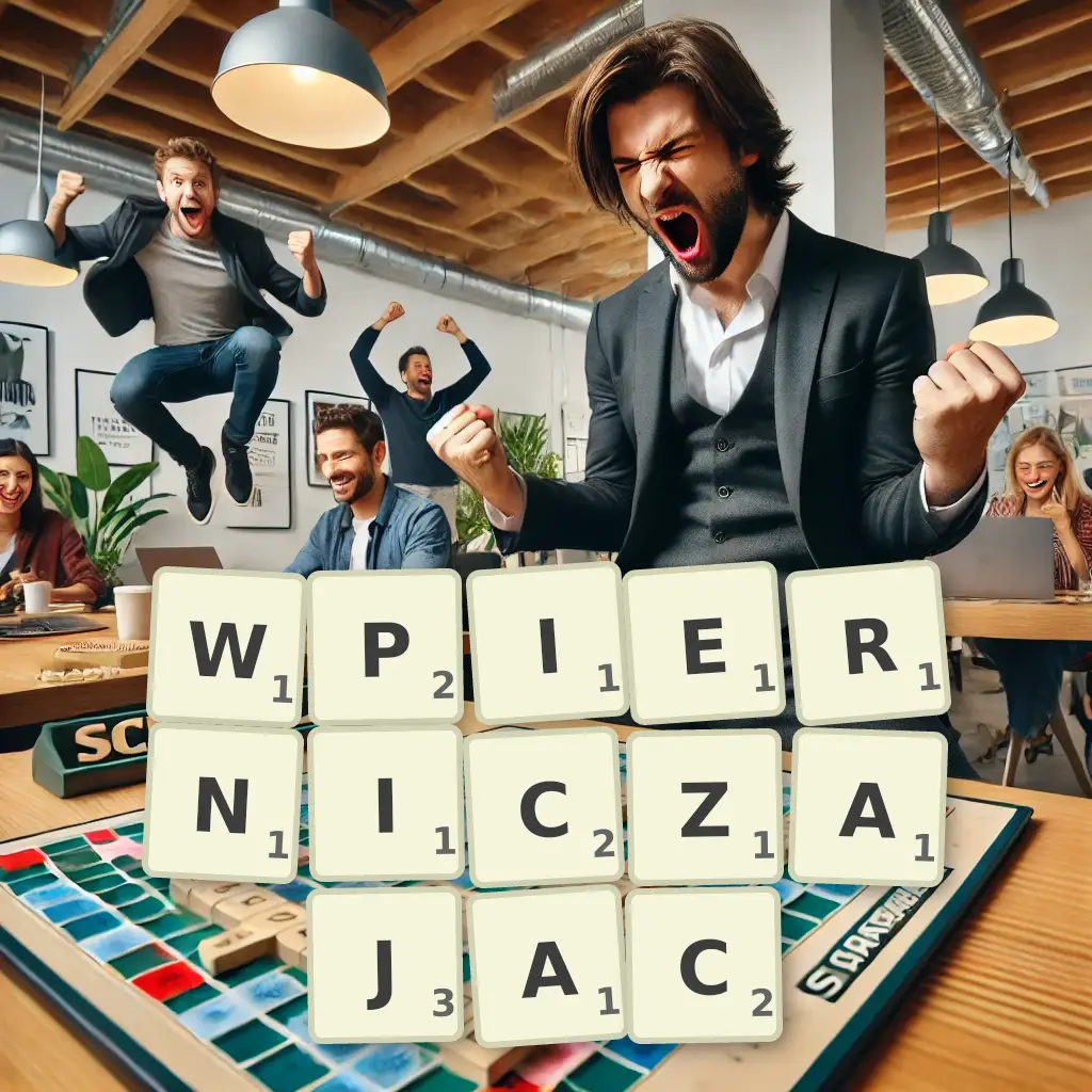 Słowa z liter WPIERNICZAJĄC