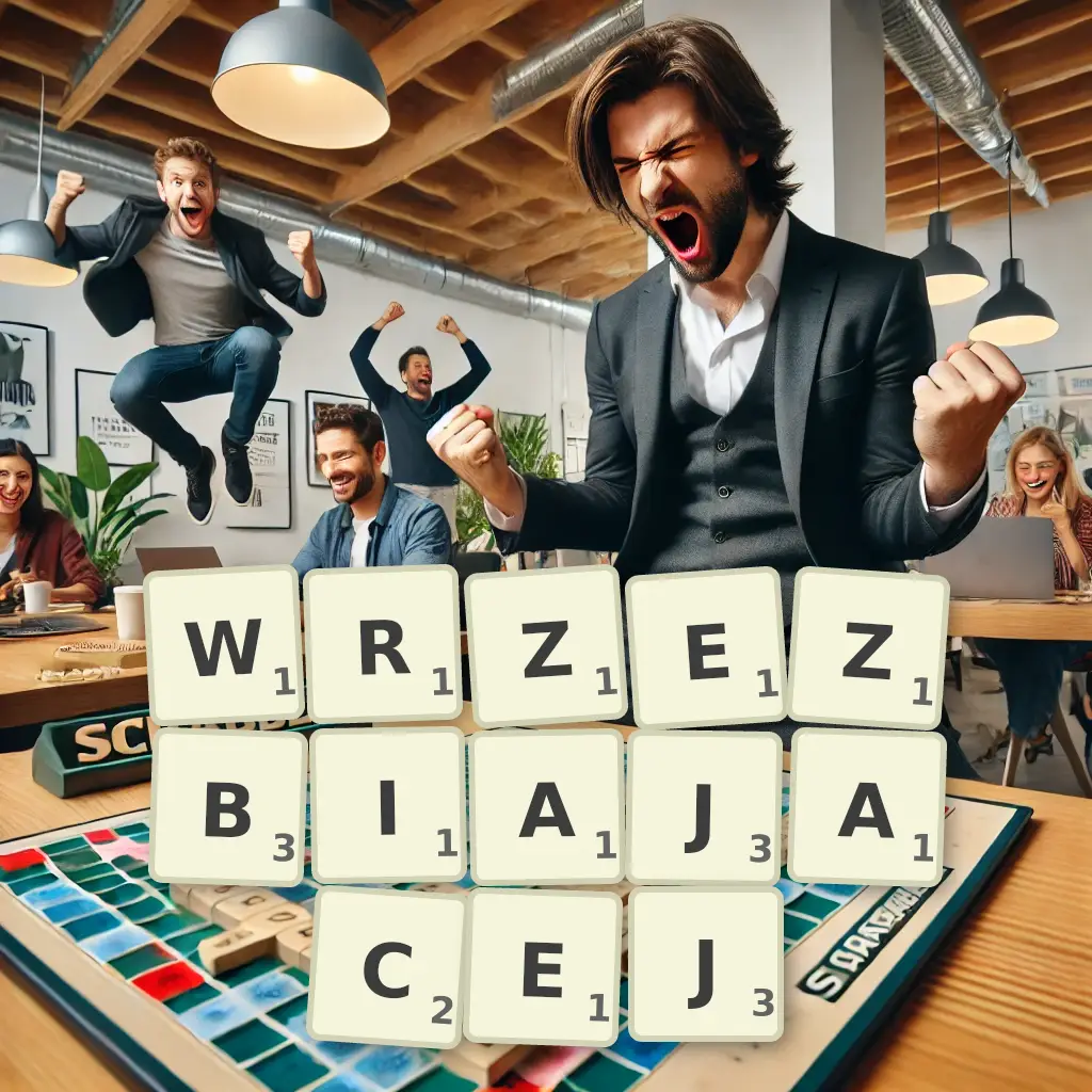 Słowa z liter WRZEŹBIAJĄCEJ