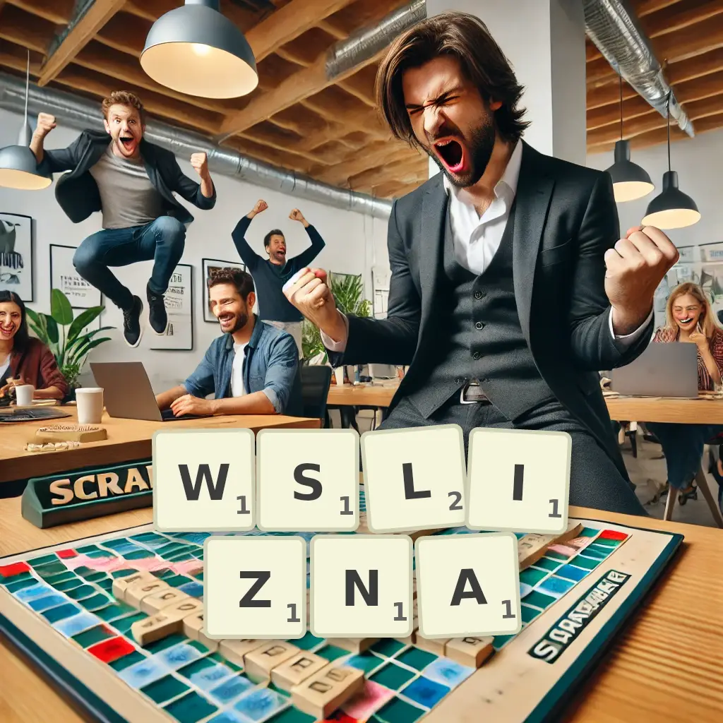 Słowa z liter WŚLIZNĄ