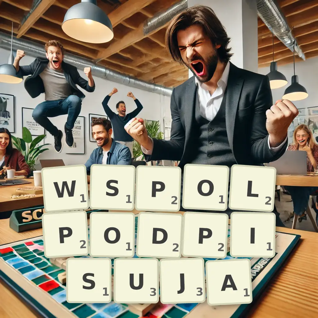Słowa z liter WSPÓŁPODPISUJĄ