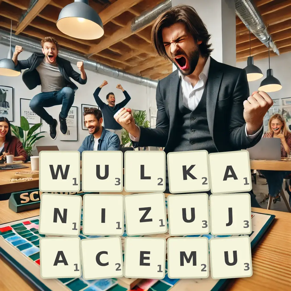 Słowa z liter WULKANIZUJĄCEMU