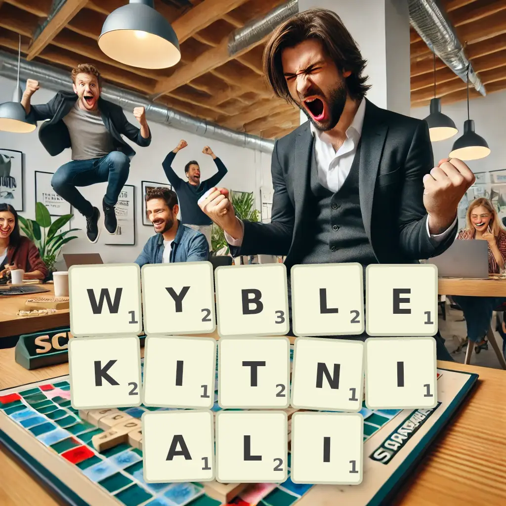 Słowa z liter WYBŁĘKITNIALI