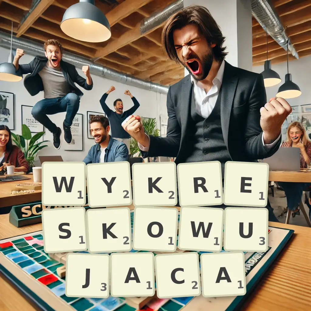 Słowa z liter WYKRESKOWUJĄCA