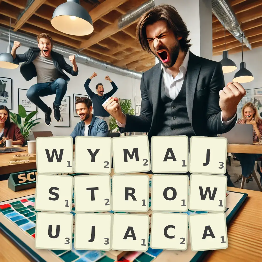 Słowa z liter WYMAJSTROWUJĄCĄ