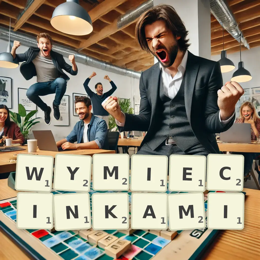 Słowa z liter WYMIECINKAMI