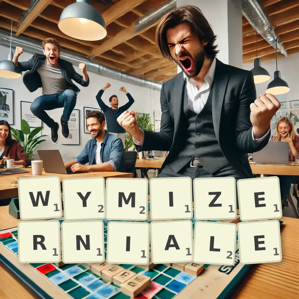 Słowa z liter WYMIZERNIAŁE