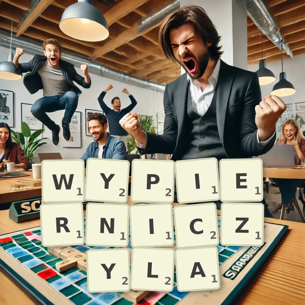 Słowa z liter WYPIERNICZYŁA