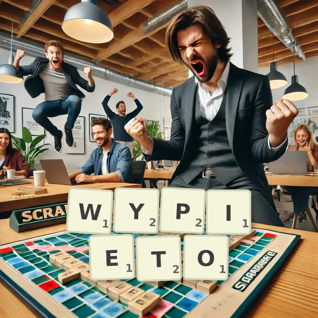 Słowa z liter WYPIĘTO