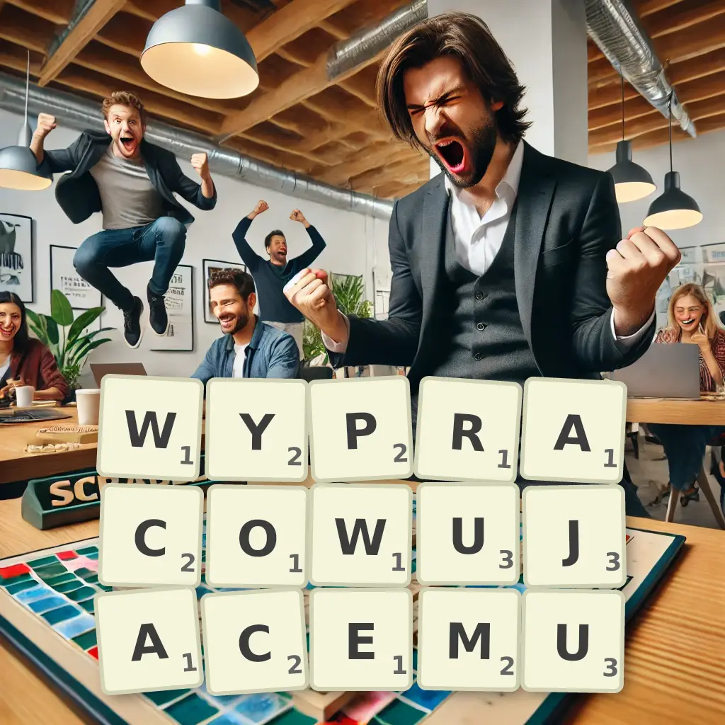 Słowa z liter WYPRACOWUJĄCEMU