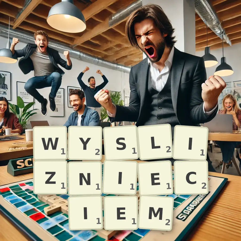 Słowa z liter WYŚLIŹNIĘCIEM