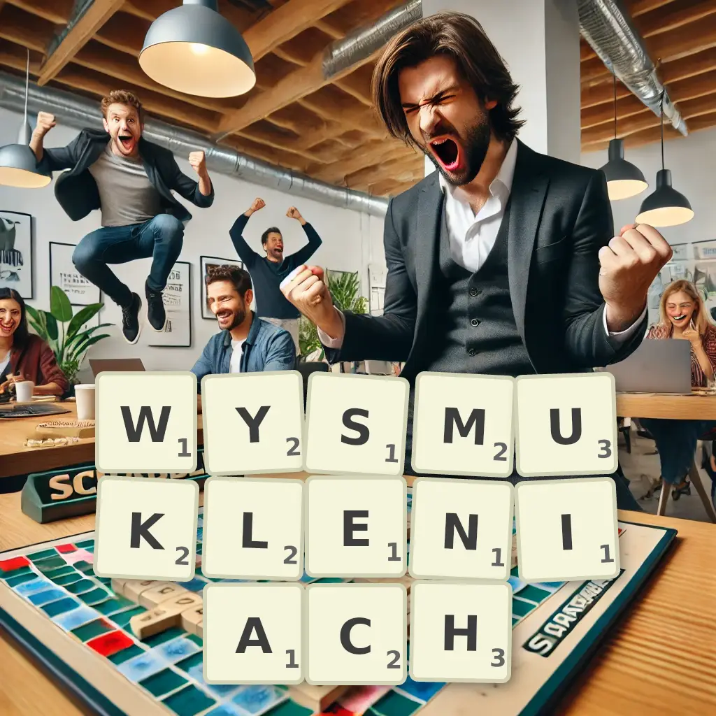 Słowa z liter WYSMUKLENIACH