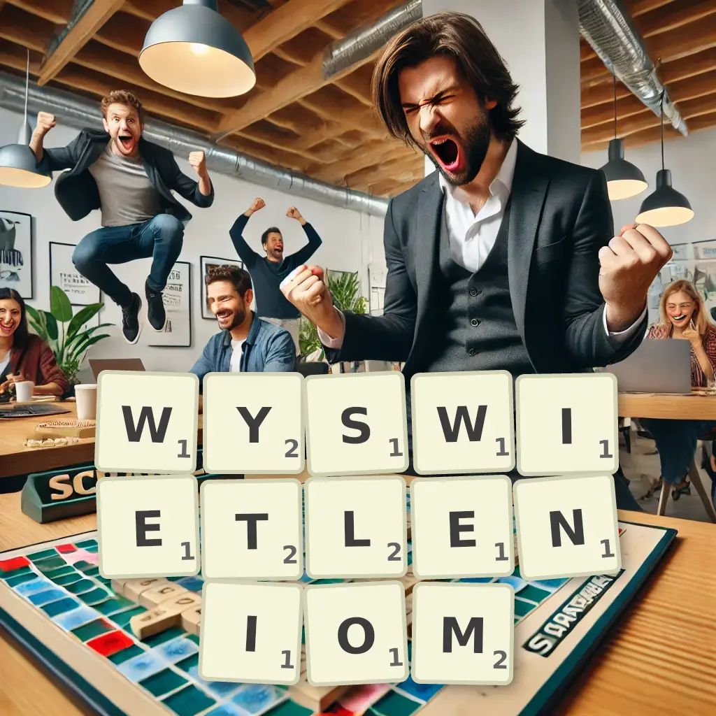 Słowa z liter WYŚWIETLENIOM