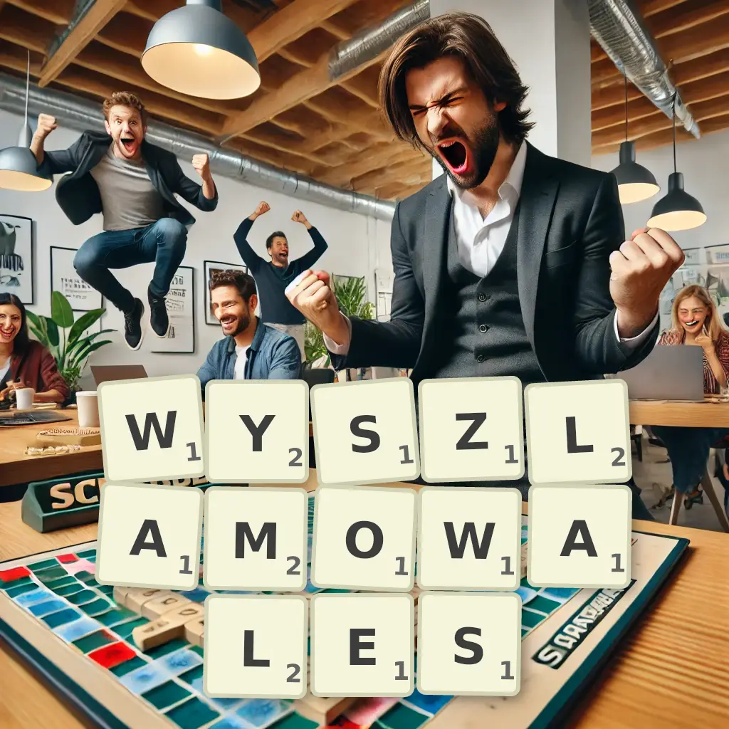 Słowa z liter WYSZLAMOWAŁEŚ
