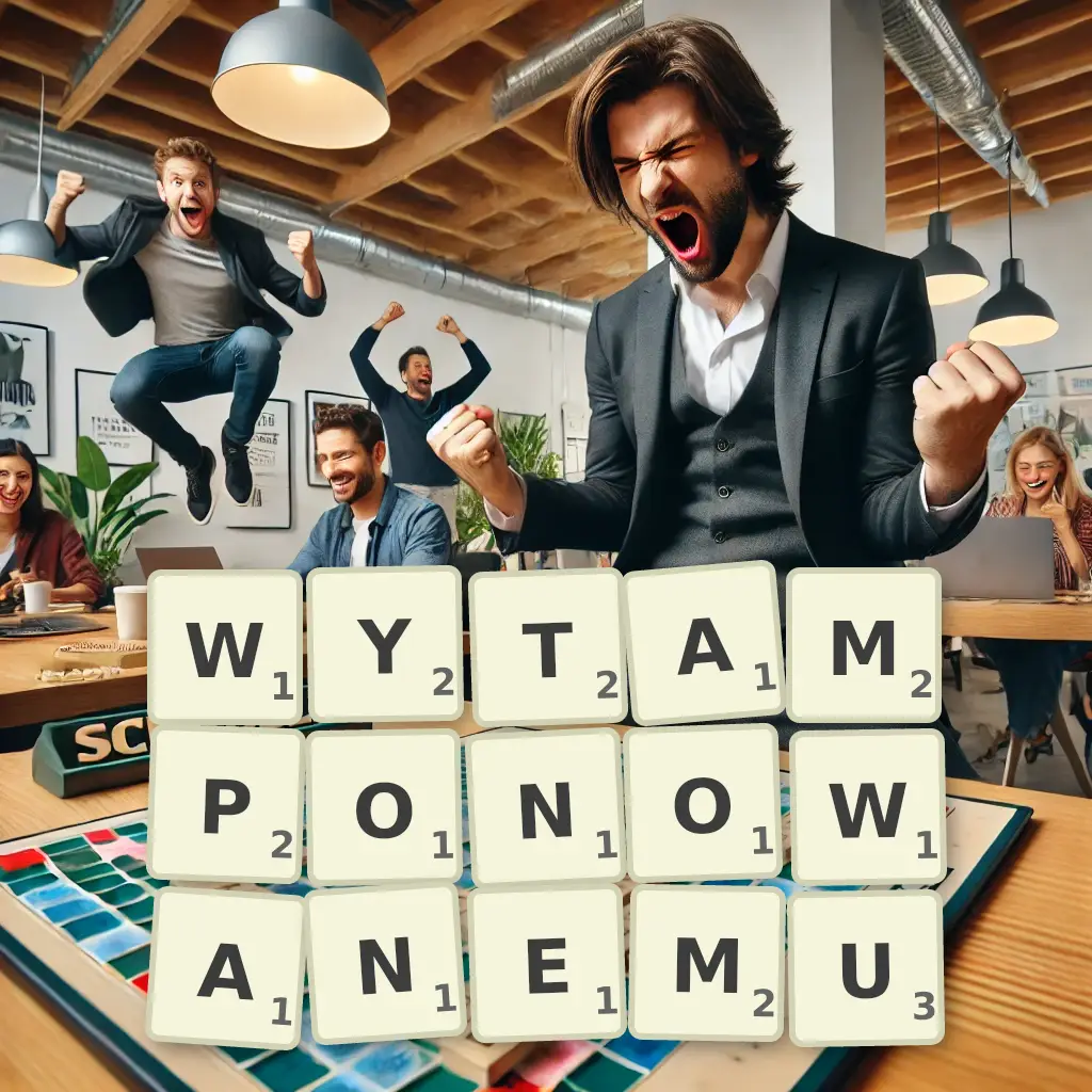 Słowa z liter WYTAMPONOWANEMU