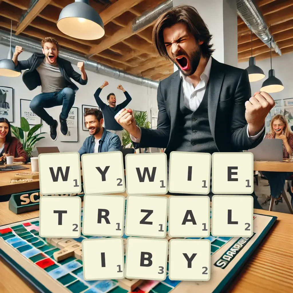 Słowa z liter WYWIETRZALIBY