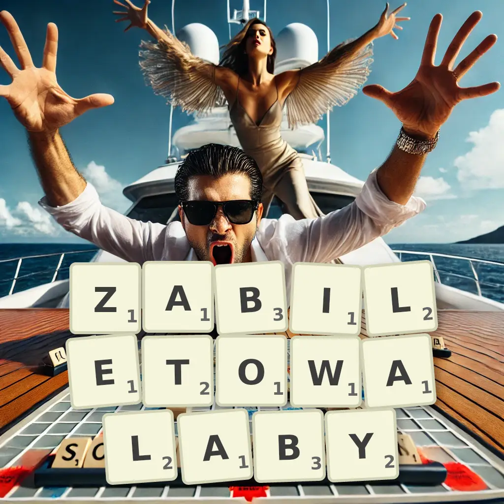 Słowa z liter ZABILETOWAŁABY