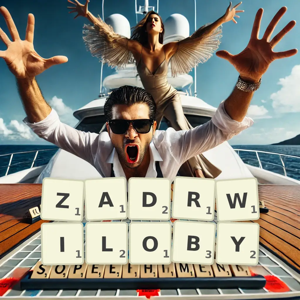 Słowa z liter ZADRWIŁOBY