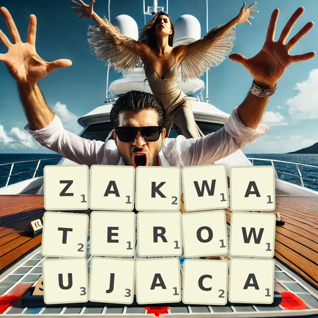 Słowa z liter ZAKWATEROWUJĄCĄ