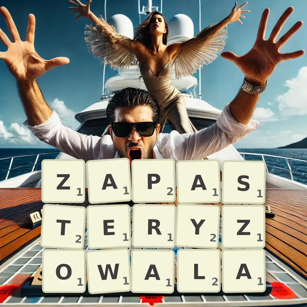 Słowa z liter ZAPASTERYZOWAŁA