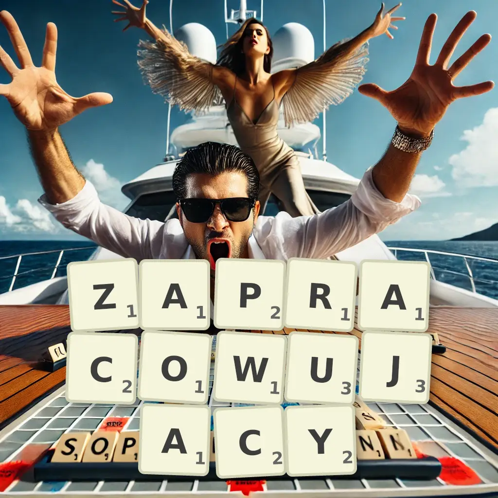 Słowa z liter ZAPRACOWUJĄCY