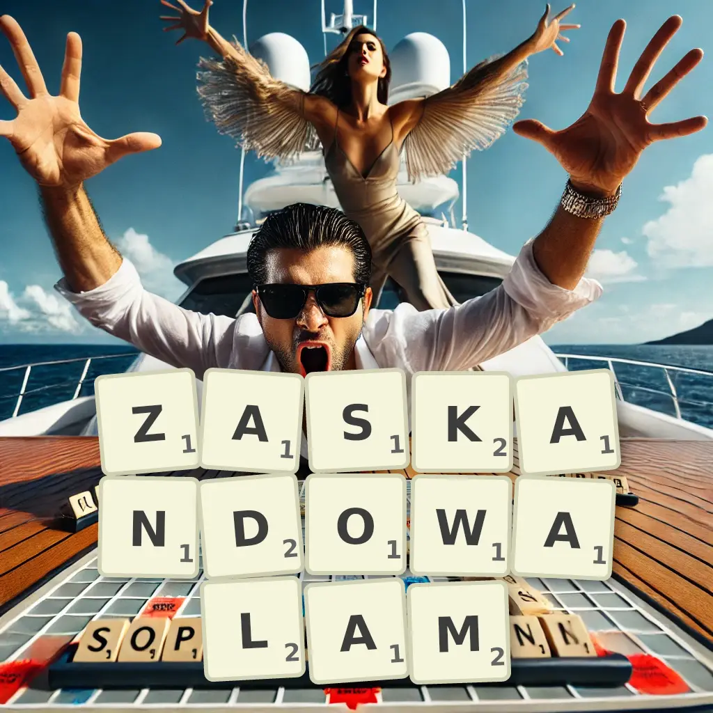 Lista słów z liter ZASKANDOWAŁAM Słowa z liter ZASKANDOWAŁAM