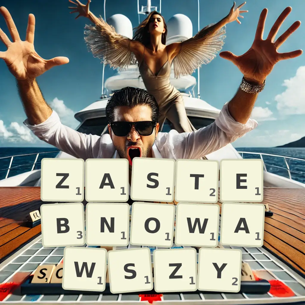 Słowa z liter ZASTĘBNOWAWSZY