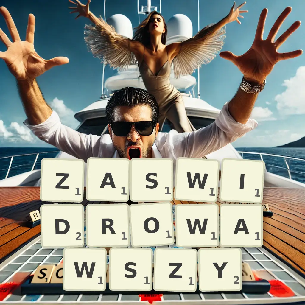 Słowa z liter ZAŚWIDROWAWSZY